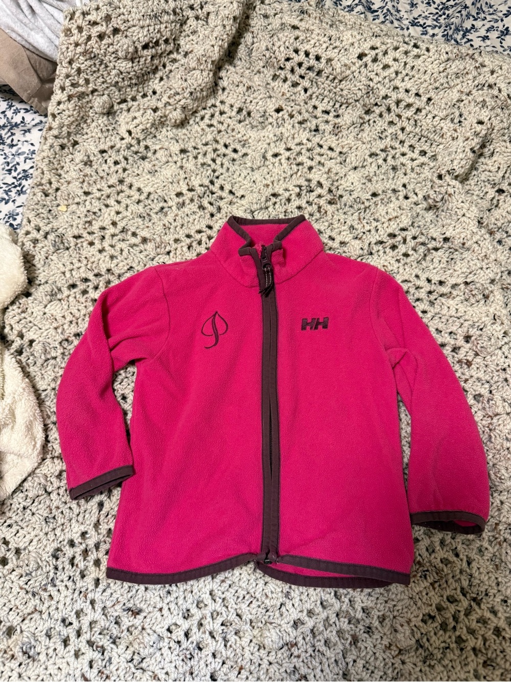 Helly Hansen Kids Pink Fleece Jacket 2T